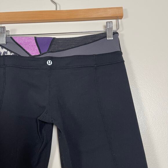 Lululemon • Groove Crop Pant Colorblock Waistband Wide Leg Reversible - Picture 3 of 5